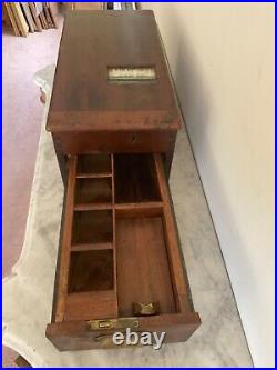 Antique Victorian c19th GLEDHILL Cash Register Till from old Batley Florist Shop