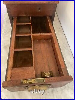 Antique Victorian c19th GLEDHILL Cash Register Till from old Batley Florist Shop