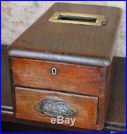Antique Vintage O'brien Liverpool Cash Register Wooden Till Drawer prop
