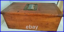Antique Vintage Wood Cash Register Till Box w Bell Drawer Treasures Great Patina