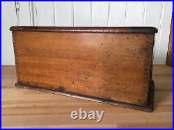 Antique Wooden British Cash Till Register w. Money Draw by J. L. Ward & Co