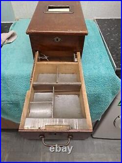 Antique Wooden Shop Cash Drawer Cash Register/Till Vintage With Bell