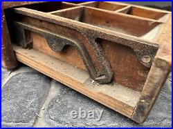 Barn Find Rare Vintage Brass Wooden Cash Shop Register Upcycle Display Derby