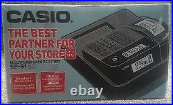 Brand New In Box Black Casio Se-g1 Cash Register Till Fast & Free Uk Delivery