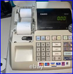 CASIO 130CR-SD Electronic Cash Register Complete With Till Rolls And Free P&P