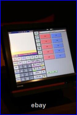 CASIO QT6600 POS 15 Colour Touchscreen Cash Register Till Restaurant Shop S2
