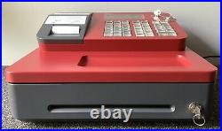 CASIO SE-G1-1 Red Electronic Cash Register Complete With Till Rolls And Free P&P