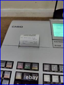 CASIO SE-S400 Electronic Cash Register + PGM Key + PDF Manual + Till Roll I 212