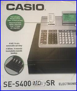 CASIO SE-S400-MD-SR Electronic Cash Register With Till Rolls And Free P&P