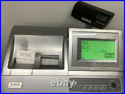 CASIO TE-4000 Electronic Cash Register Complete With Till Rolls With Free P&P