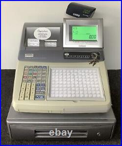 CASIO TE-4000F-1 Electronic Cash Register Complete With Till Rolls With Free P&P