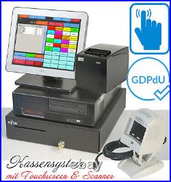 Cash Register System Till Touchscreen Bonprinter F Retail Döner Pizzeria #KA18