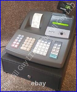 Cash register Sharp XE-A203 Black 5 free till rolls 2 x keys & free UK P&P