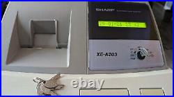 Cash register Sharp XE-A203 Includes Keys Spool