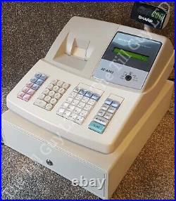 Cash register Sharp XE-A203 with 5 free till rolls, 2 x keys & free UK P&P