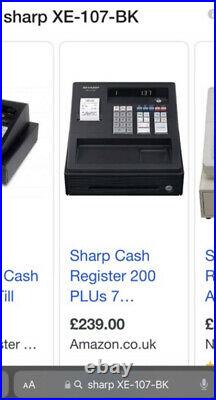 Cash register shop till SHARP XE-107-BK