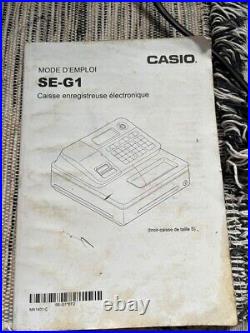 Casio Electronic Cash Register SE G1 + Manual + Keys