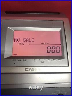Casio Electronic TE-4500F DL-2795 Cash Register Till Metrologic MS9520 Scanner