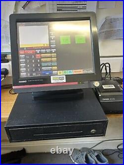 Casio QT 6600 Epos Touchscreen Till Cash Register Retail & Hospitality with Drawer