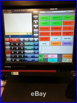 Casio QT6600 Touch Screen POS Till System Cash Register, Receipt Printer, Scanner