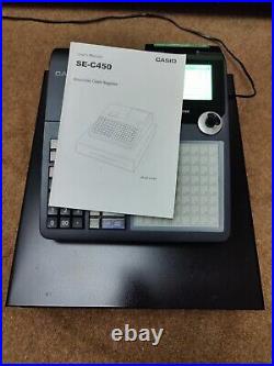 Casio SE-C450 Electronic Cash Register + PGM OP Keys + Till Roll + Manual I 047