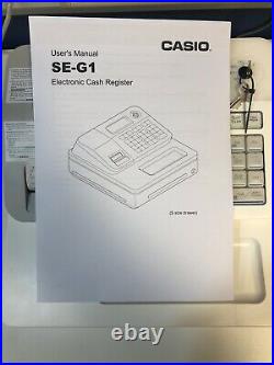 Casio SE-G1 Cash Electronic Register Shop Till Pub Bar Restaurant Cafe Manual