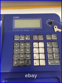 Casio SE-G1 Cash Register Blue 2 Keys Miss Placed Cash Register Key
