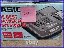 Casio SE G1 Electronic Cash Register+ PGM Key +Till Roll+ Pdf Manual I 217