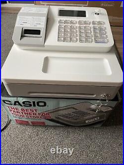 Casio SE-G1 WHITE Cash Register Shop Till Pub Bar Restaurant Cafe With Till Roll