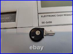 Casio SE-S400 Electronic Cash Register + Manual + PGM Key
