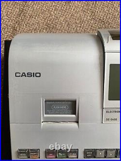 Casio SE-S400 Electronic Cash Register Used Till Rolls Spare Key Manual