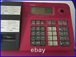 Casio SEG1 SE-G1 Cash Register Pink Plus 10x Till Rolls -Very Good Condition