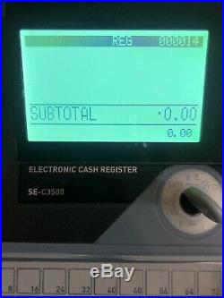 Casio Se-c3500 Cash Register Epos Till Shop Register And Cash Drawer Sec-3500