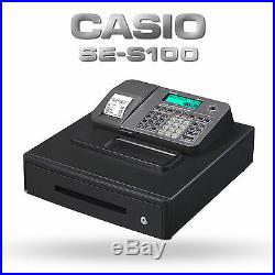 Casio Se-s100 Ses100 Cash Register Till (silver) + Box Of 20 Till Rolls (za4)