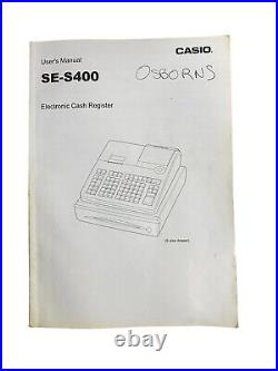 Casio Se-s400 Cash Register