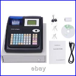 Electronic Cash Register Shop Till Thermal Printer POS System Cashier 48 Keys