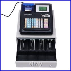 Electronic Cash Register Shop Till Thermal Printer POS System Cashier 48 Keys