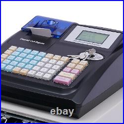 Electronic Cash Register Shop Till Thermal Printer POS System Cashier 48 Keys