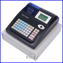 Electronic Cash Register Shop Till Thermal Printer POS System Cashier 48 Keys