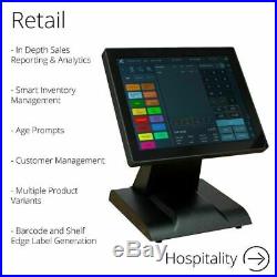 FirstPOS 12in Touch Screen EPOS POS Cash Register Till System Appliance Store