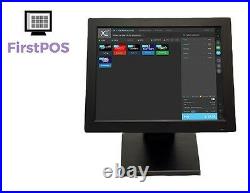 FirstPOS 12in Touch Screen EPOS POS Cash Register Till System Cash and Carry
