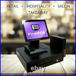 FirstPOS 12in Touch Screen EPOS POS Cash Register Till System Discount Store