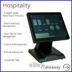 FirstPOS 12in Touch Screen EPOS POS Cash Register Till System for Dessert Shop
