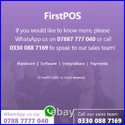 FirstPOS 15 Touch Screen EPOS POS Cash Register Till System Pizza Shop Takeaway