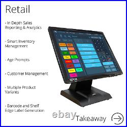 FirstPOS 17in Touch Screen EPOS POS Cash Register Till System Charity Shop