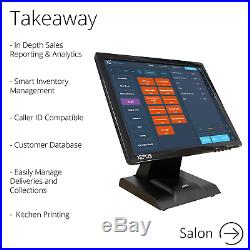FirstPOS 17in Touch Screen EPOS POS Cash Register Till System Fish and Chip Shop