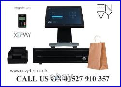 Hand Scanner and New 15Touchscreen All in One EPOS Cash Register Till System