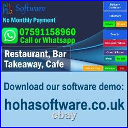 Indian restaurant EPOS System + Website, Computer Set Till System, Cash Register