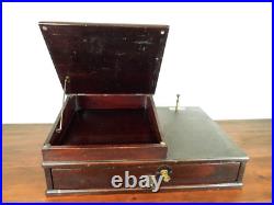 Large 19thC Antique Cash Register Till & Receipt Case General Store Counter Top