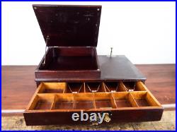 Large 19thC Antique Cash Register Till & Receipt Case General Store Counter Top